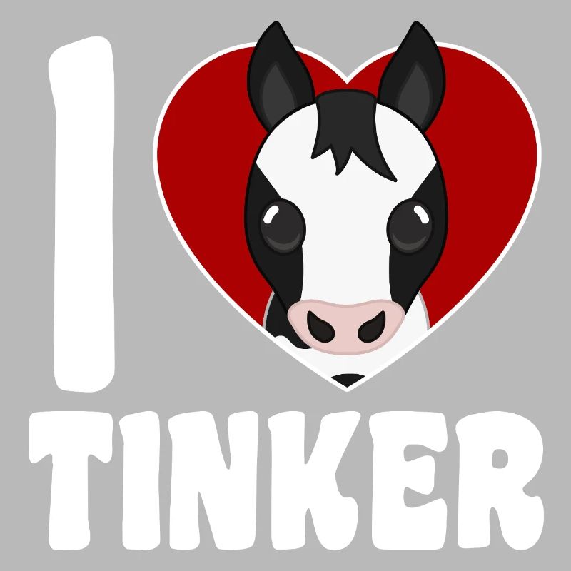 Ich liebe Tinkerpferde - Herz