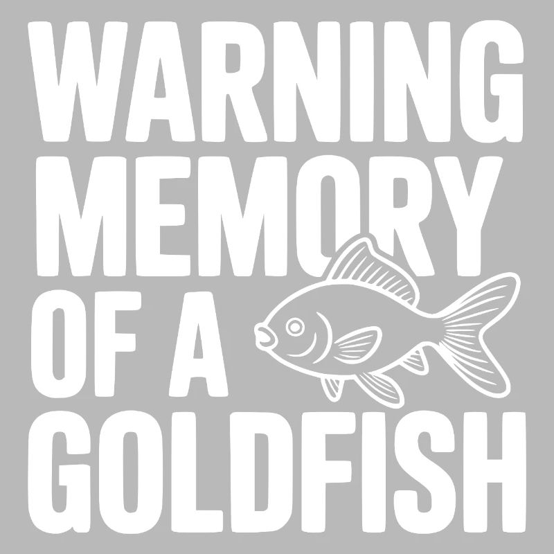 Warnerinnerung an einen Goldfisch