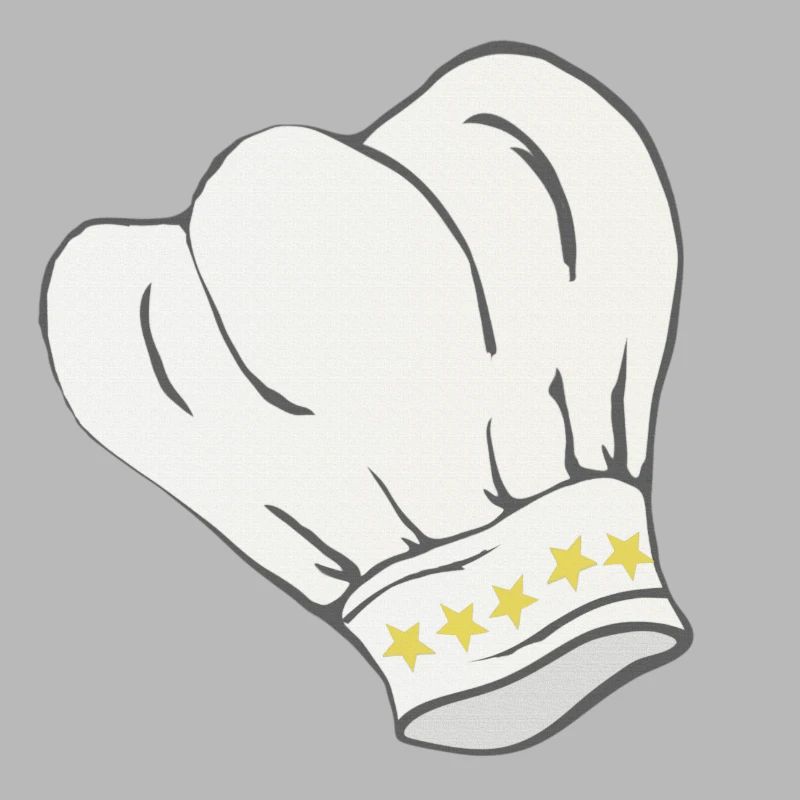Chef's hat star pattern, cooking, gifting men