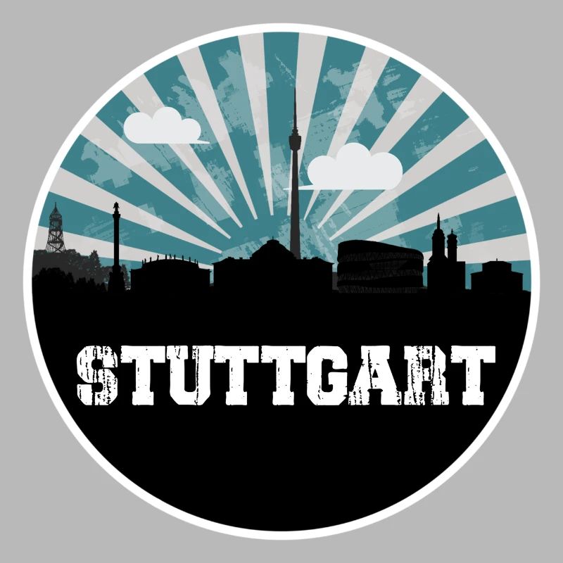 Stuttgart Skyline Blue Hour