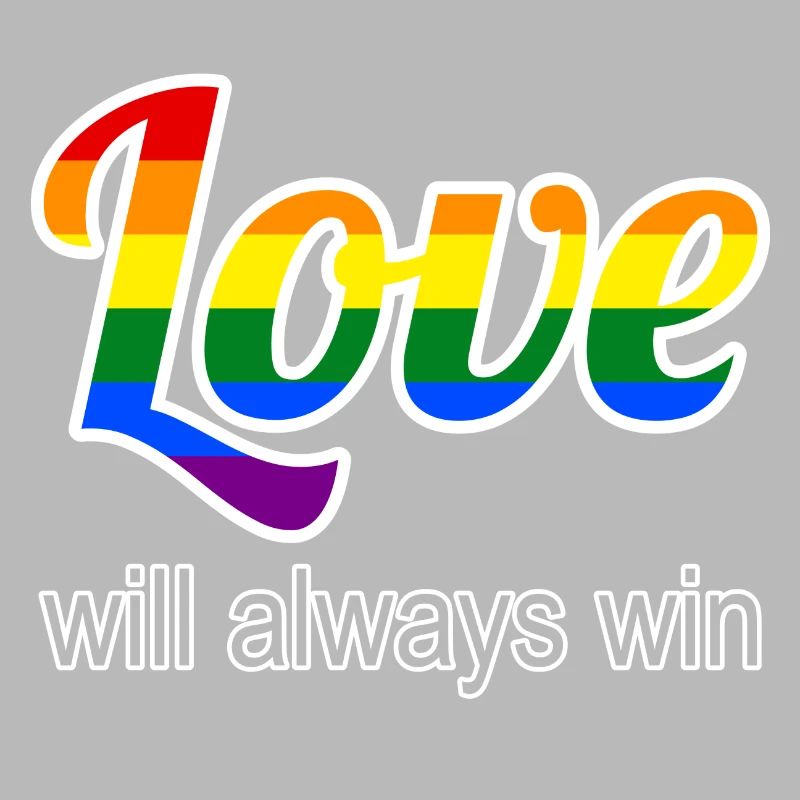 Liebe siegt im Regenbogenstil