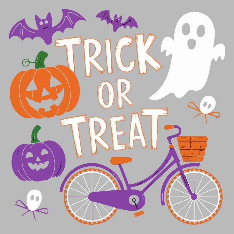 Halloween Fahrrad Süßes oder Saures Design