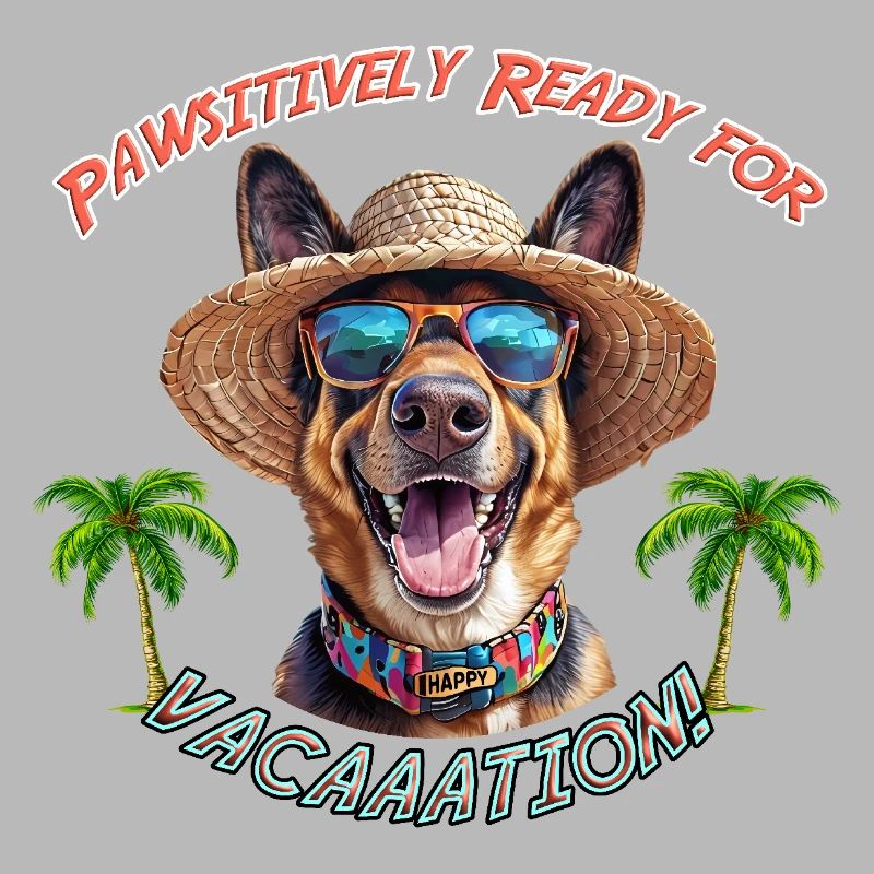 Shepherd Dog in Summer Look: Pawsitively Ready