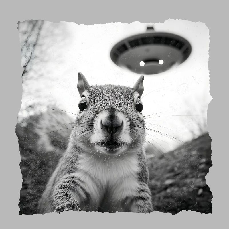 Alien Eichhörnchen Begegnung – Lustiges Sci-Fi