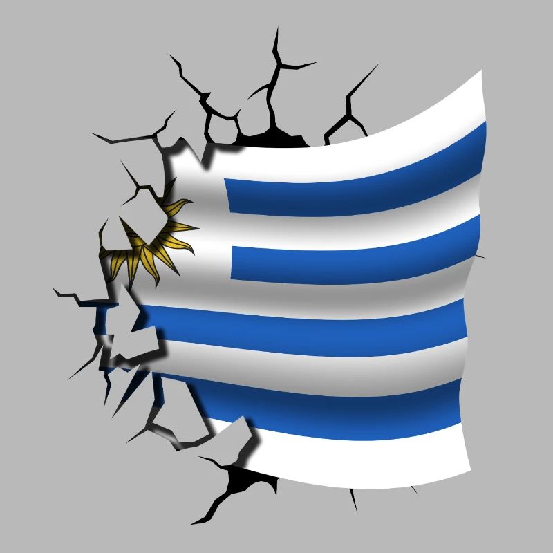Drapeau de l’Uruguay - Uruguay - Drapeau Broken Design