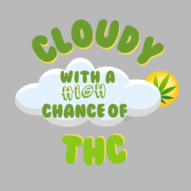 Wolkiges THC-Feier-Design