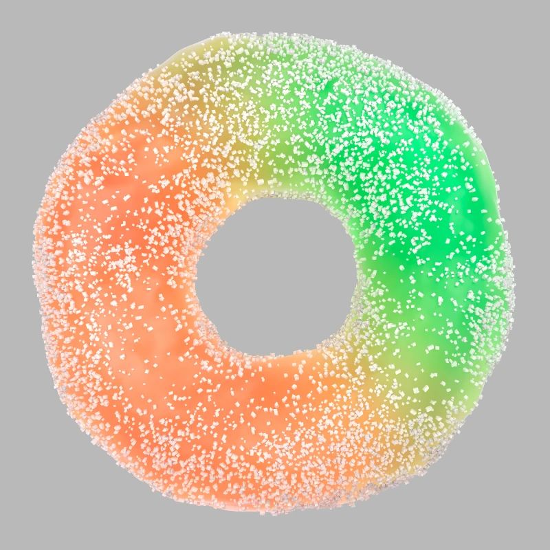 Fruit gum ring