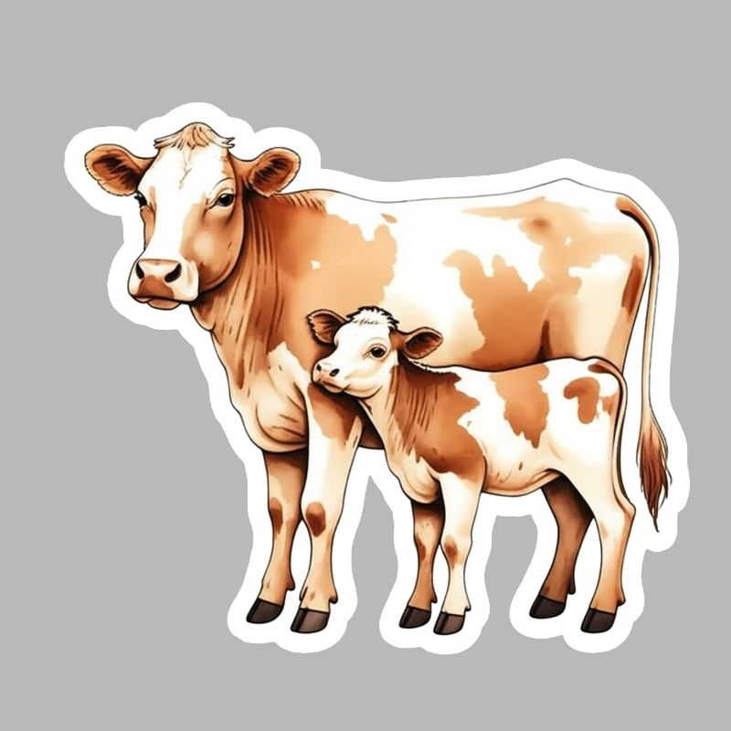 Kuhliebe – Mutter und Kalb