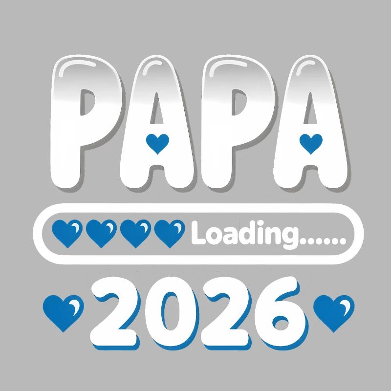 2026 Papa Loading – werdender Vater Geschenk