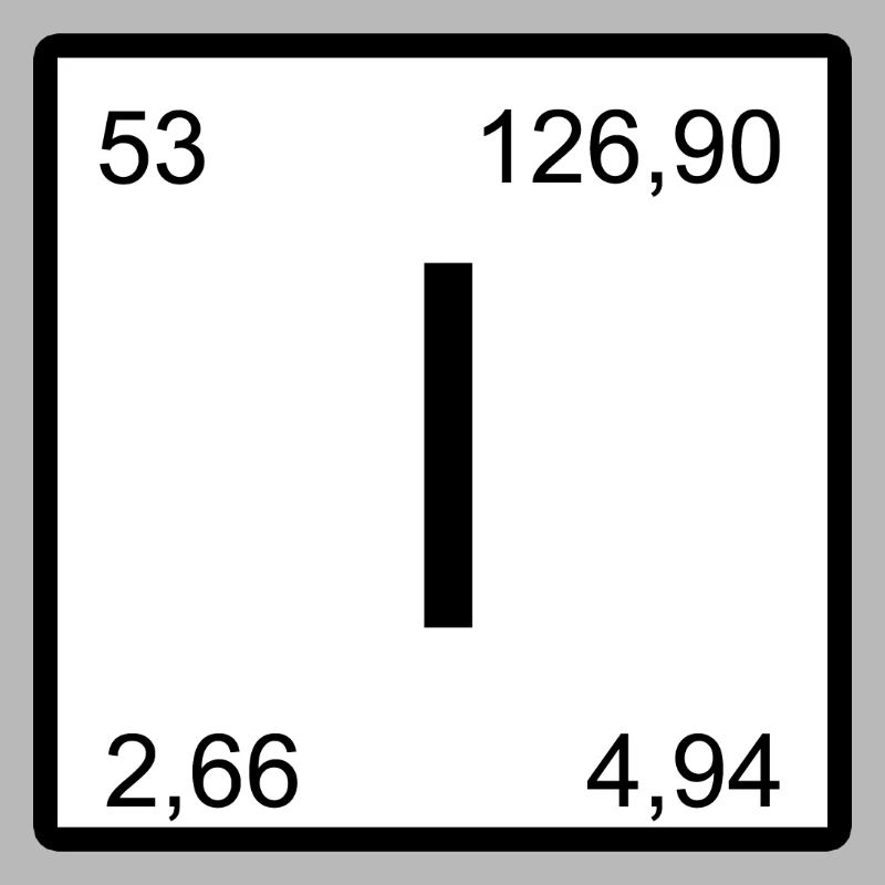 Iod Jod Element Periodensystem Elementsymbol