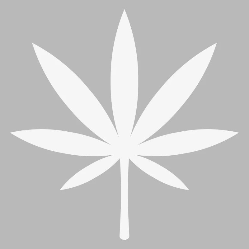 Cannabis / Marijuana / Hemp Leaf (White)