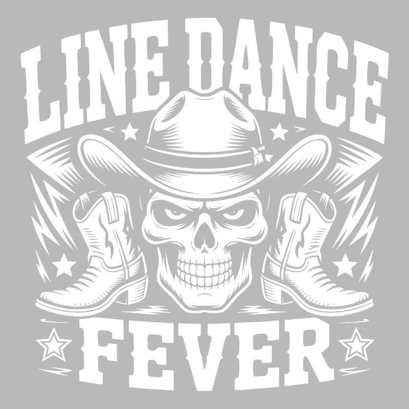 Line Dance Skull Boots