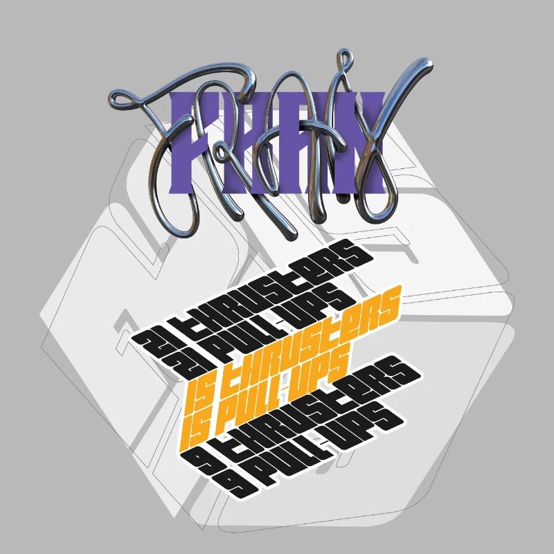 Fran Hero WOD Cross Training light graphic version
