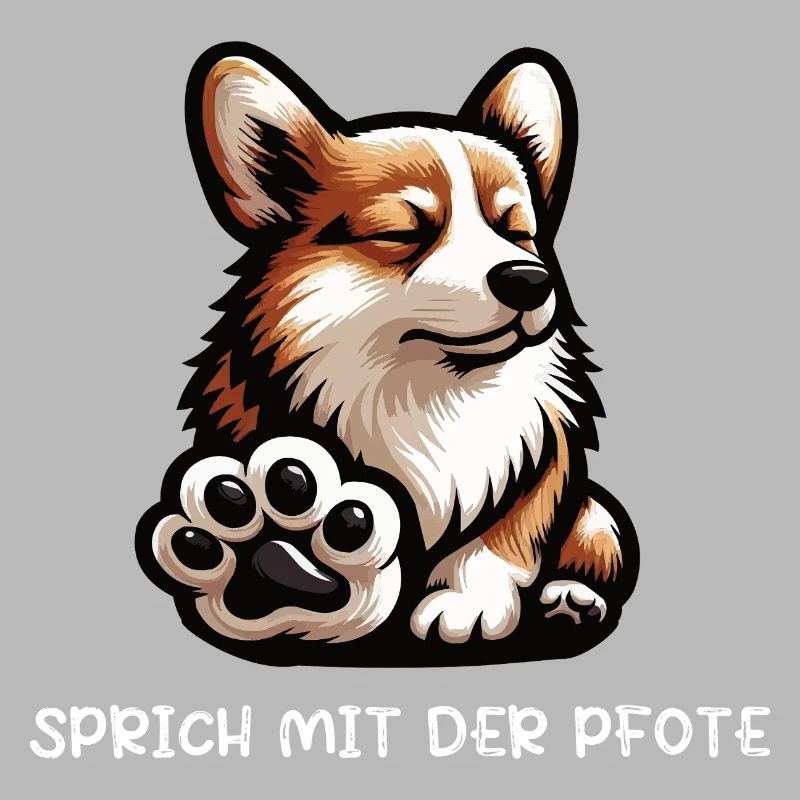 Sprich mit der Pfote Corgi Corgis Welsh Corgi 