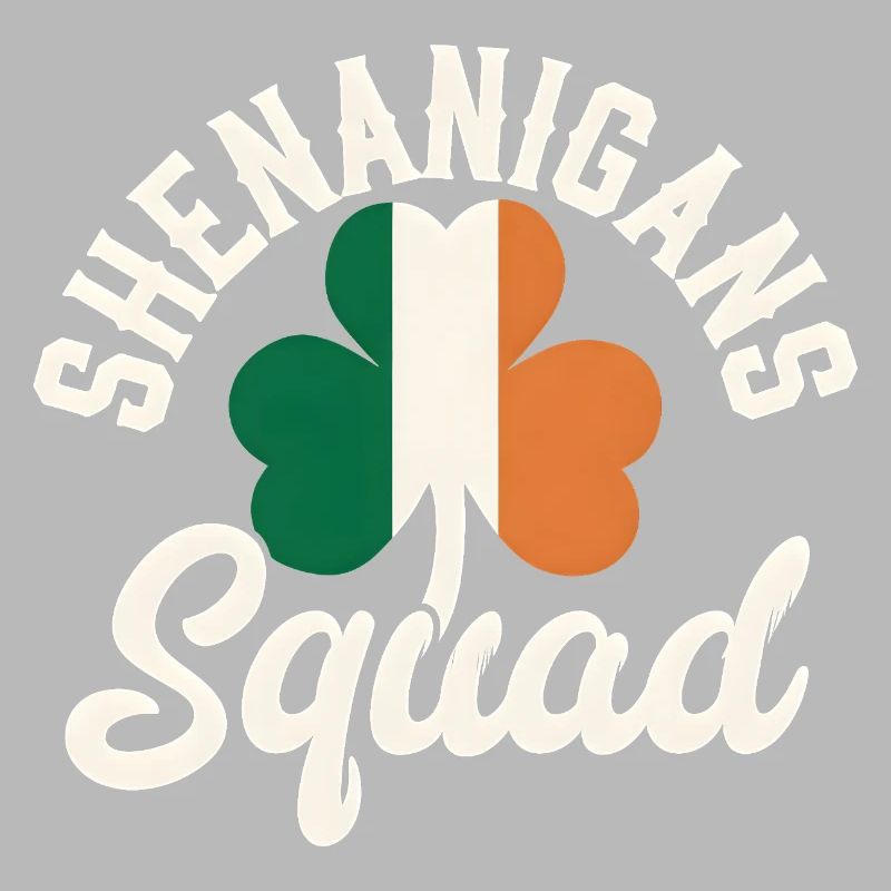 Irish Shenanigans Squad Shamrock Design