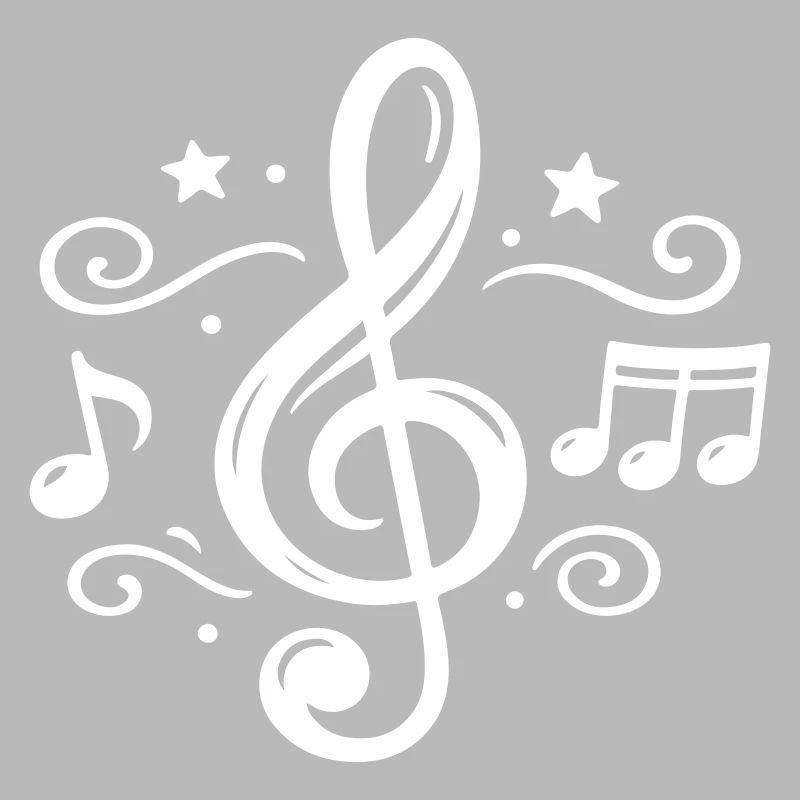 Notes musicales de clé