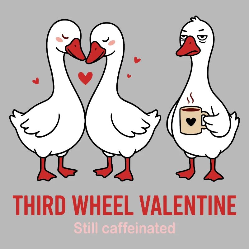 Third Wheel Valentine - Single Coffee Design
