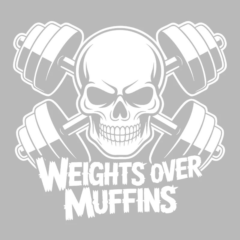 Gewichte über Muffins Schädel