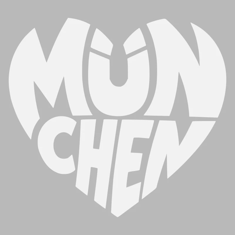 Munich Heart Logo Typography