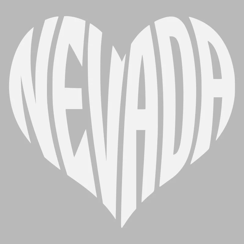 Nevada Heart Typography