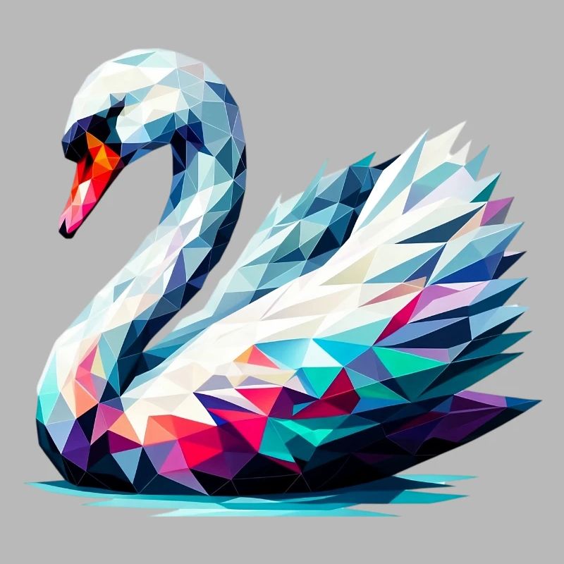Polygonaler Schwan