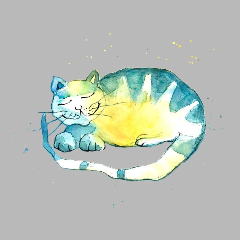 Chat endormi. Je dois réfléchir.