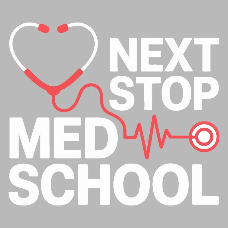 Med School Stethoscope Herz Tee