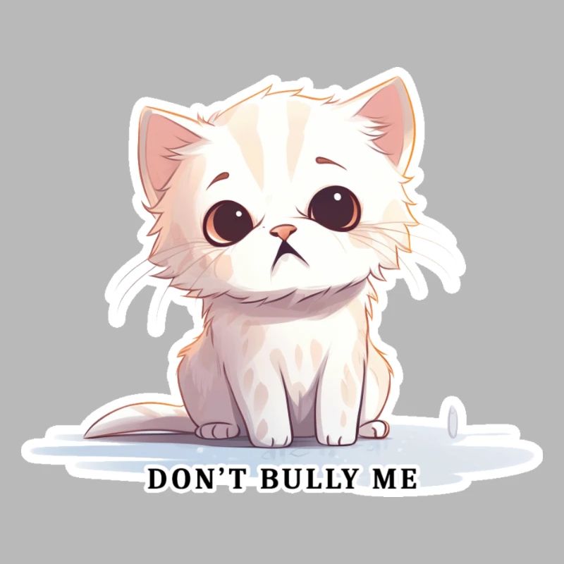 Don't Bully Me – Cute Cat with Message