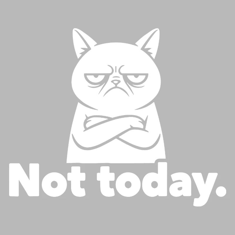 Grim Cat Not Today Meme