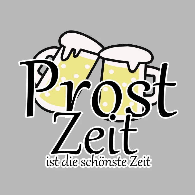 Prost Bier Biergarten Spruch