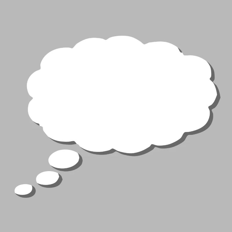 Thought Cloud, Thinkbubble. To personalize