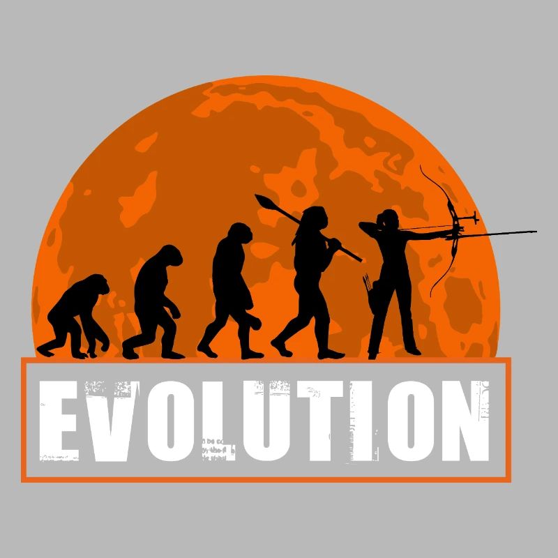 Archy Evolution Hunter Silhouette Rétro Vintage
