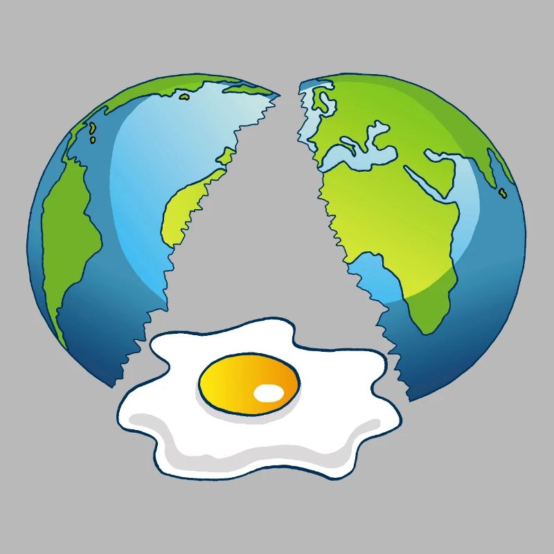 Planet Erde ist ein Ei
