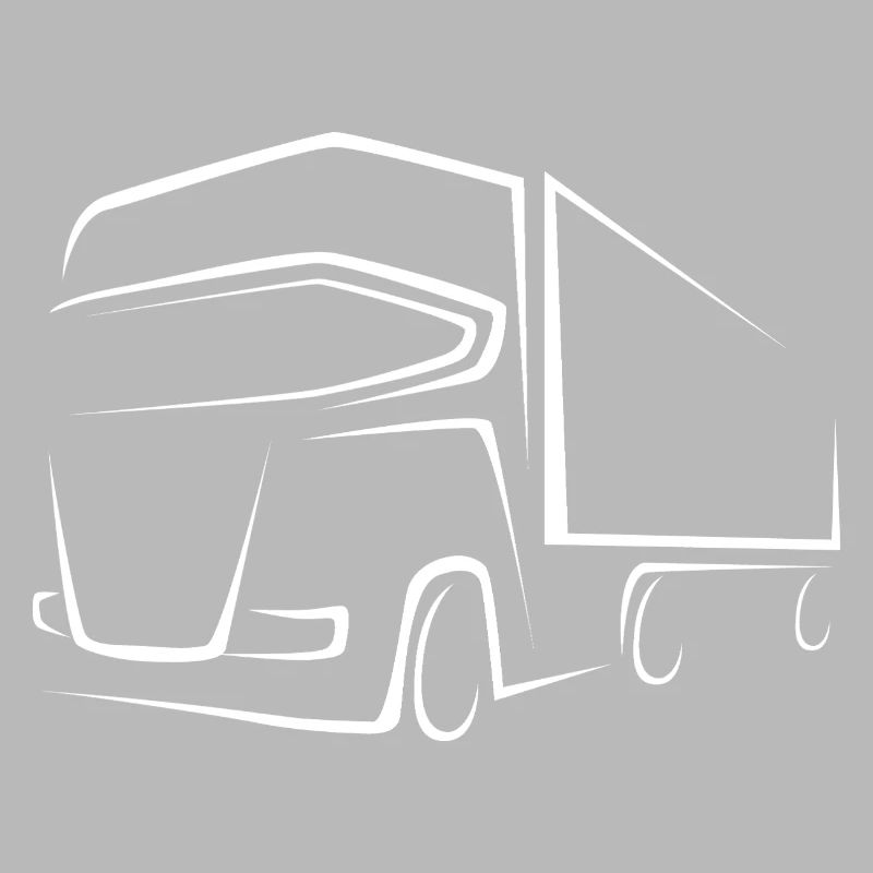 Chauffeur de camion - Dessin de conception de camion