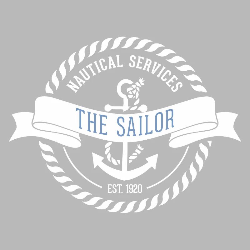 Nautic Design Sailor Emblem Nautical Patch