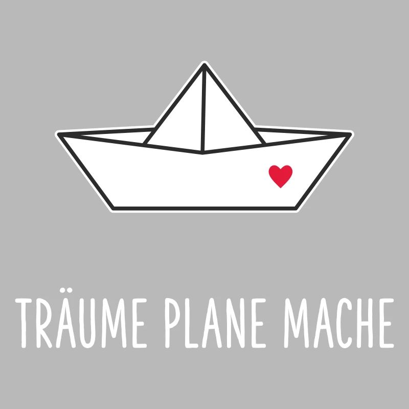 Träume Plane Mache Boot Herz