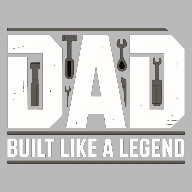 Dad Built Like A Legend Tool Dad