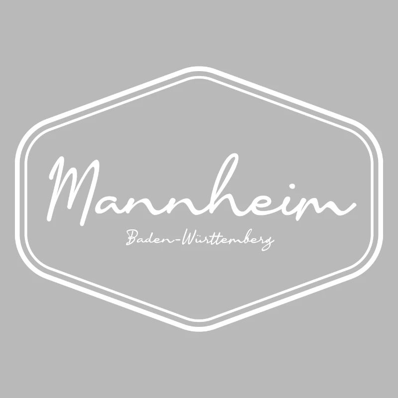 Conception de badge d’écriture manuscrite de Mannheim