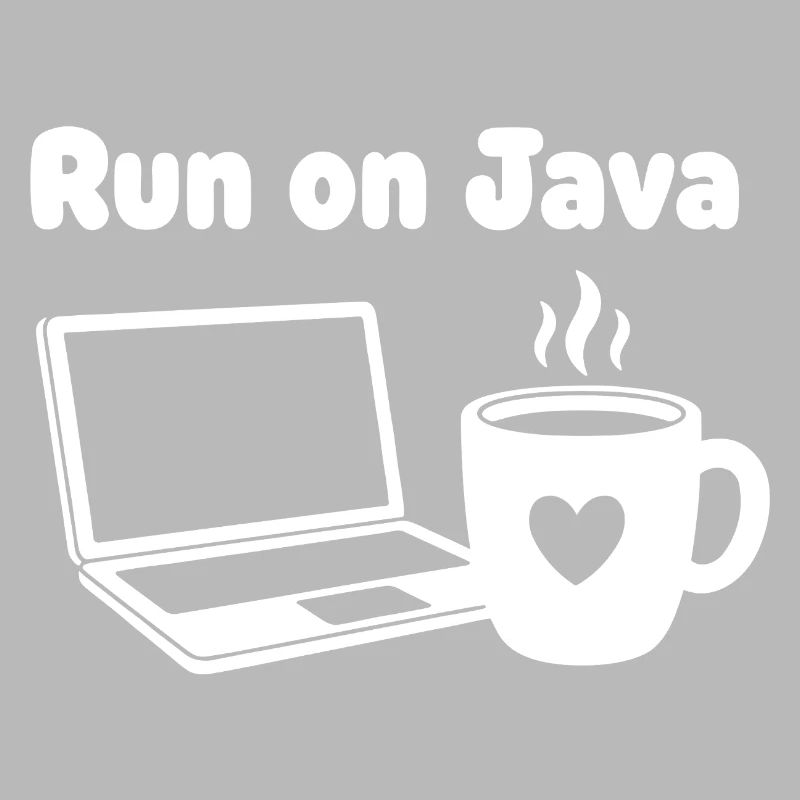 Java Run Cafe Laptop Heart