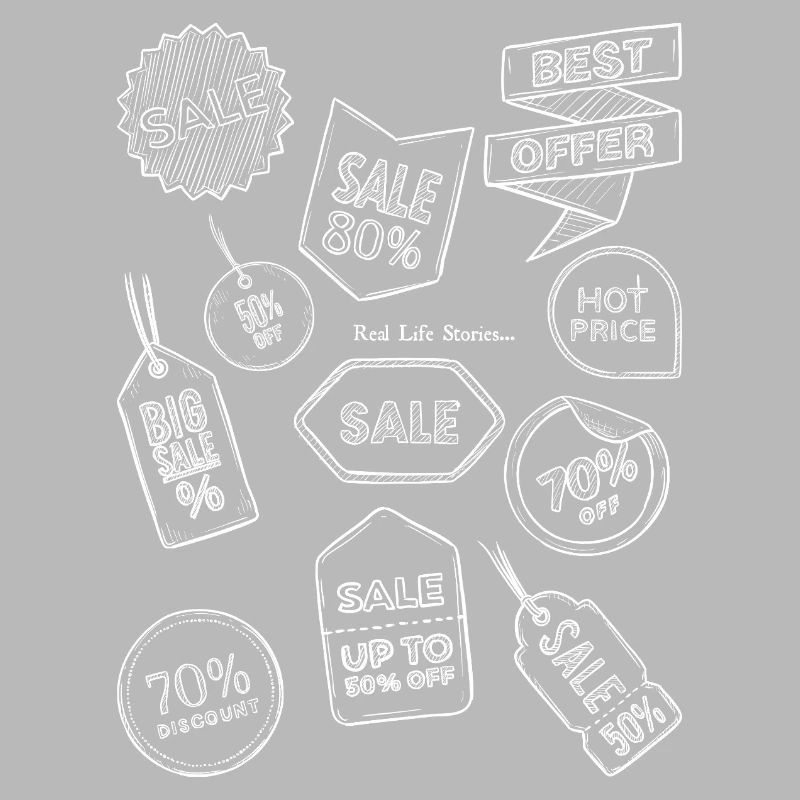 Tableau noir vente Doodles