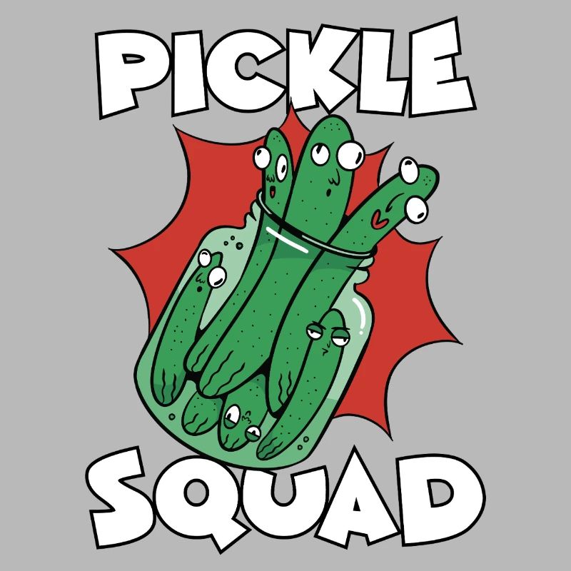 Équipe de concombres Pickle Squad Troupe de concombres Pickle Jar
