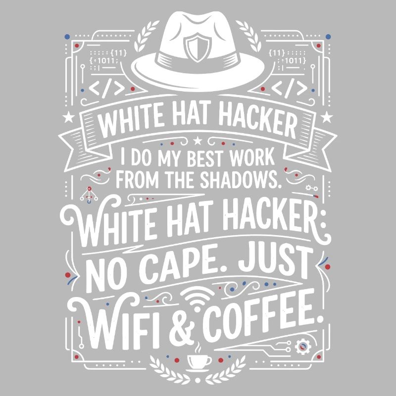 White Hat Hacker Wifi And Coffee