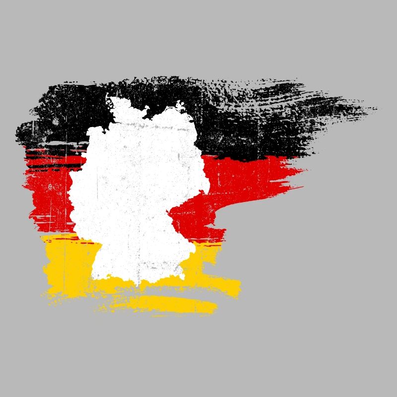 Germany Map in Flag Brush