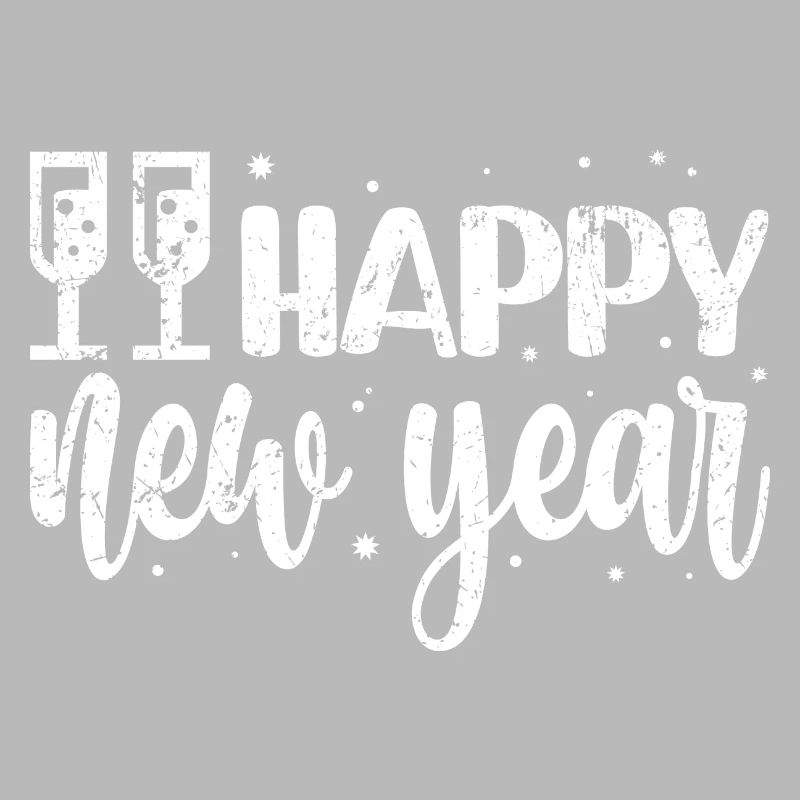 New Year Festive Script & Snowflakes