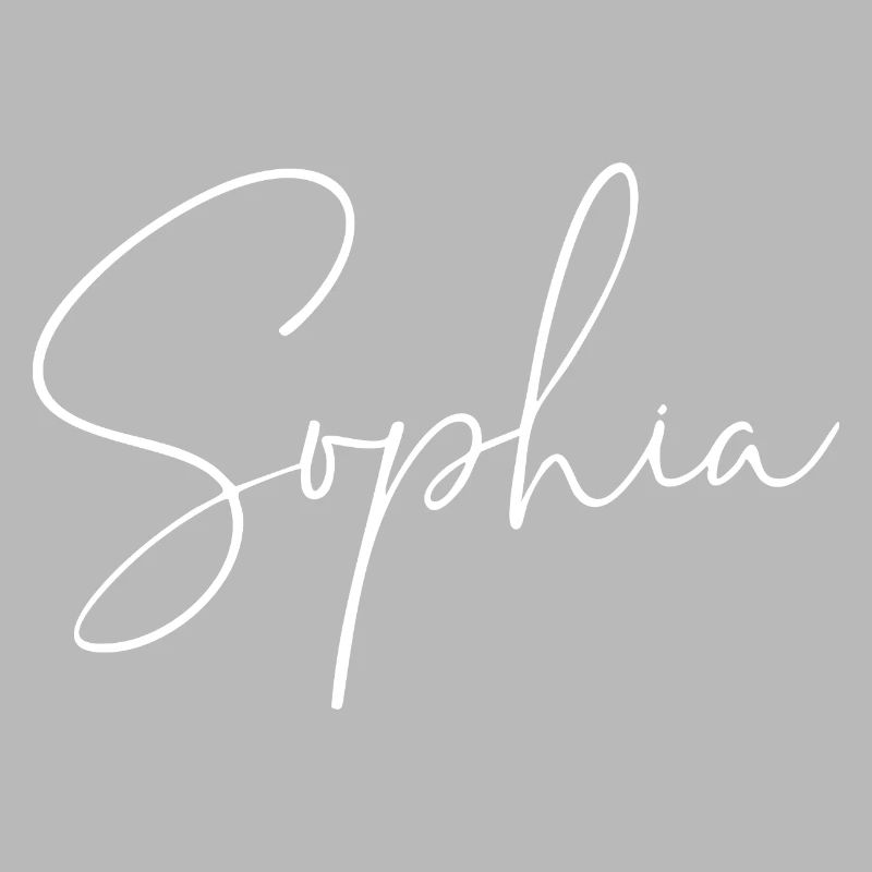 Sophia / Conception d’écriture manuscrite (Blanc)