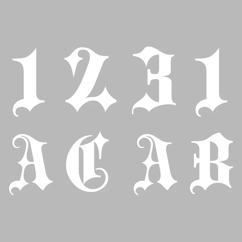 Gothic Monogram 1231