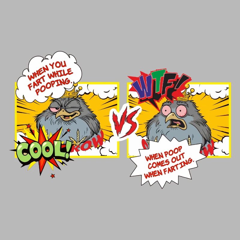 Vogelwitz: Fäkal-Showdown Cartoon