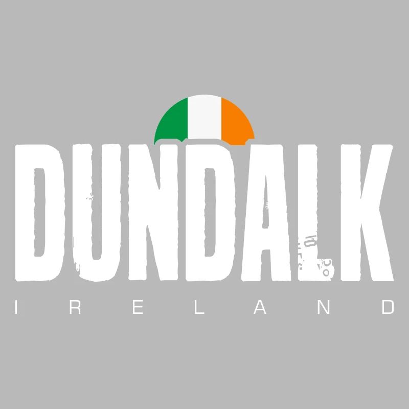 Dundalk Irish Flag Bold Text Tee