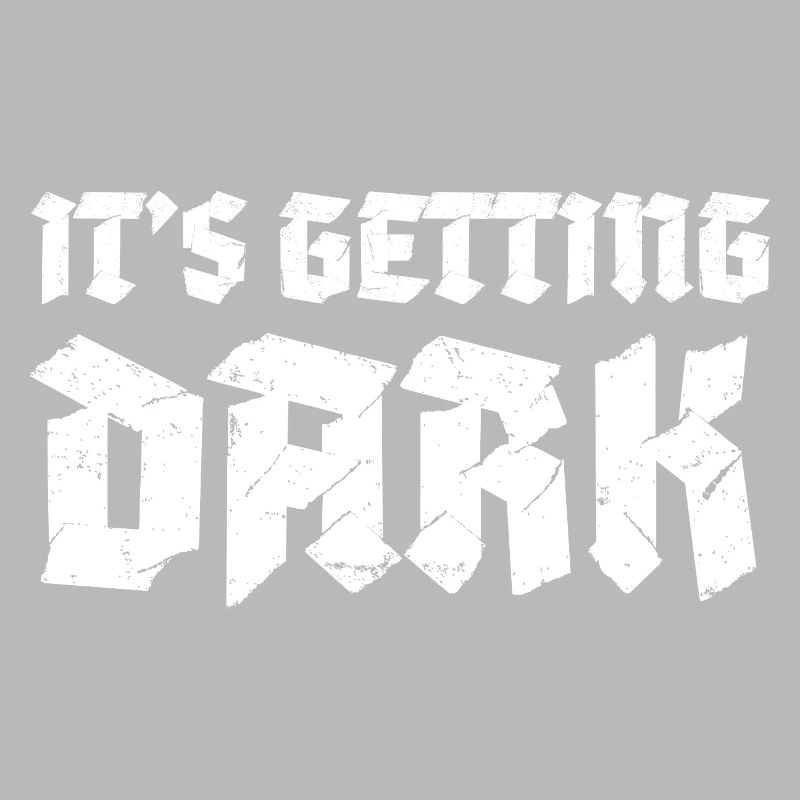 Es bekommt dunkles Graffiti-Typografiedesign