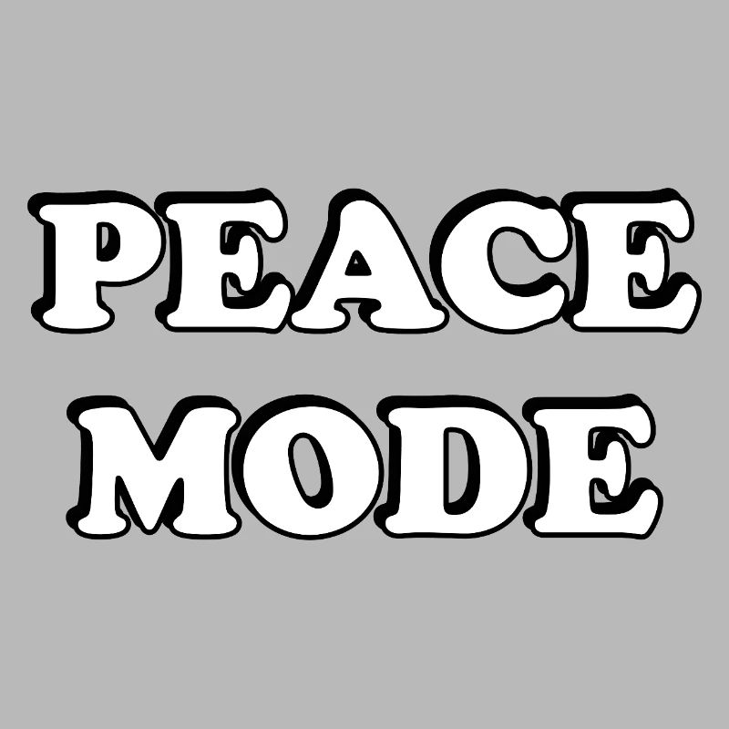 Peace Mode Bold Typography Tee